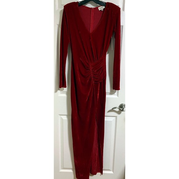 Red Velvet Maxi Dress, NWT! - Picture 6 of 8